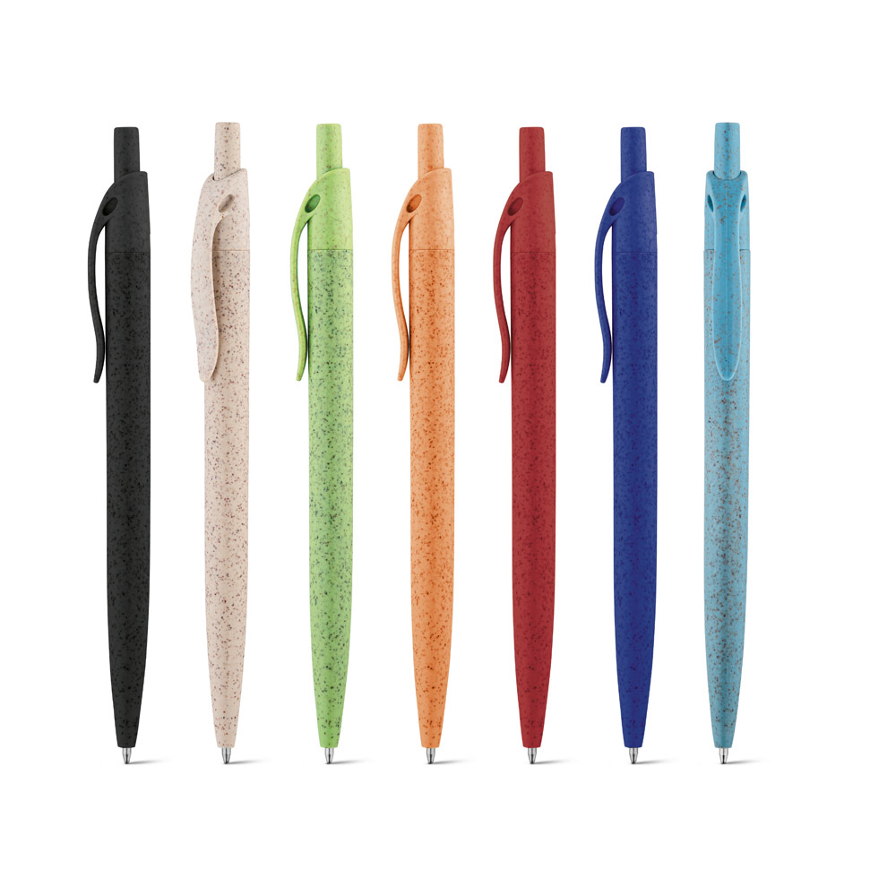 Kugelschreiber aus Faser Stroh und ABS mit Clip