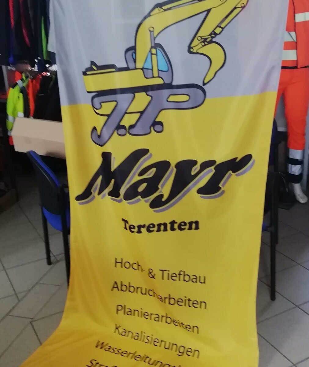 Mayr Bagger Bannerfahne